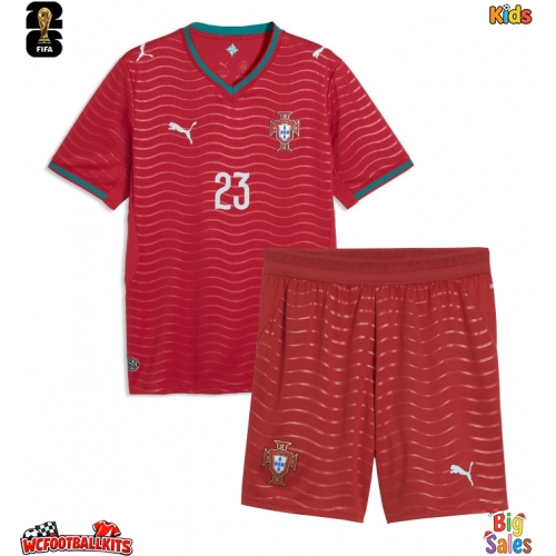 Portugal Vitinha #23 Replica Home Stadium Kit for Kids World Cup 2026 Short Sleeve (+ pants)